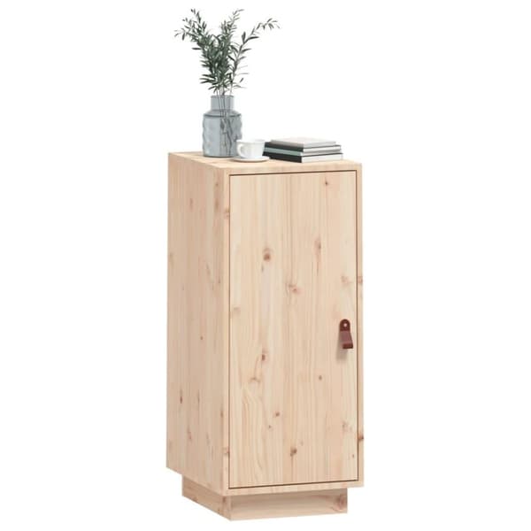 vidaXL skænk 34x40x75 cm massivt fyrretræ