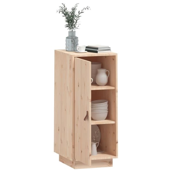 vidaXL skænk 34x40x75 cm massivt fyrretræ