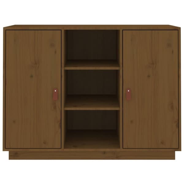 vidaXL Senkki hunajanruskea 100x40x75 cm täysi mänty