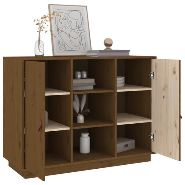 vidaXL Senkki hunajanruskea 100x40x75 cm täysi mänty
