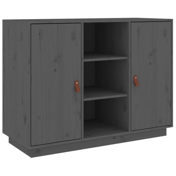 vidaXL Senkki harmaa 100x40x75 cm täysi mänty