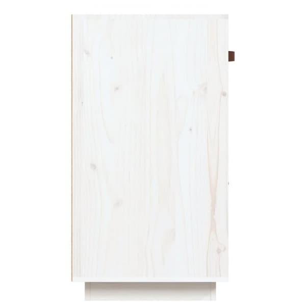vidaXL Senkki valkoinen 100x40x75 cm täysi mänty