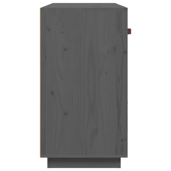 vidaXL skænk 100x40x75 cm massivt fyrretræ Grå