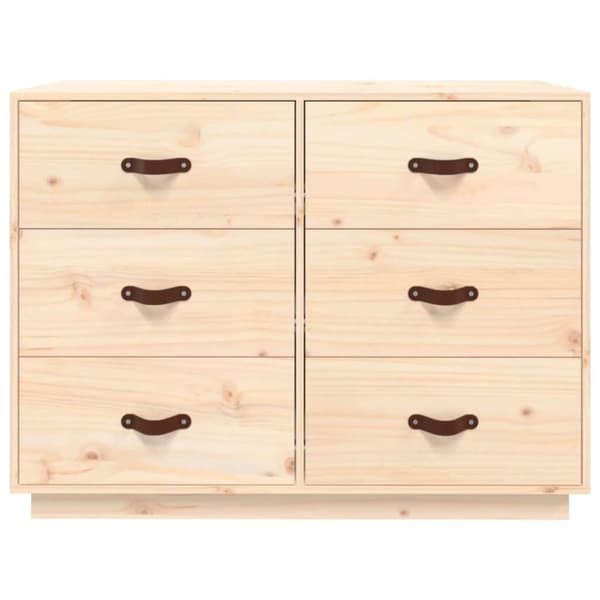 vidaXL skænk 110x40x75 cm massivt fyrretræ