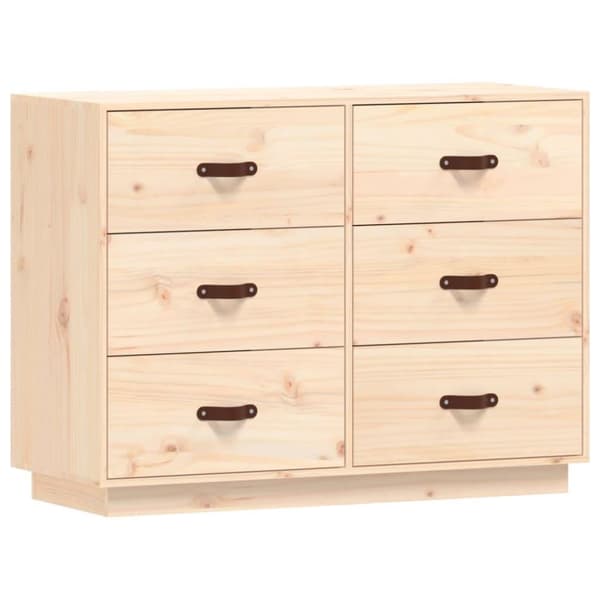 vidaXL skænk 110x40x75 cm massivt fyrretræ