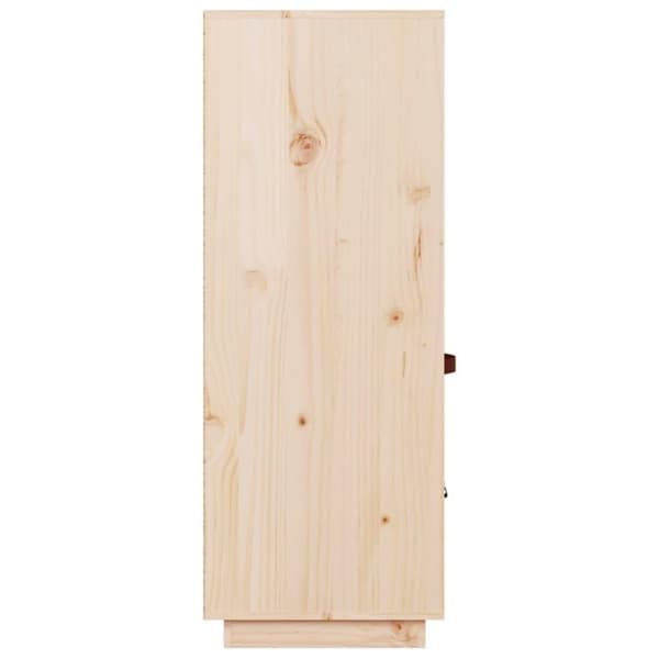 vidaXL højskab 67x40x108,5 cm massivt fyrretræ
