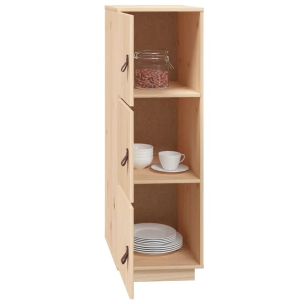 vidaXL højskab 34x40x108,5 cm massivt fyrretræ