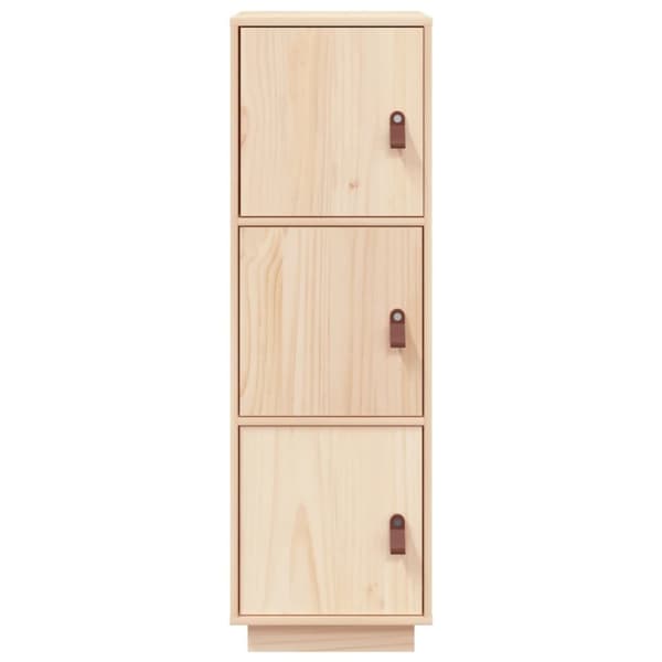 vidaXL højskab 34x40x108,5 cm massivt fyrretræ
