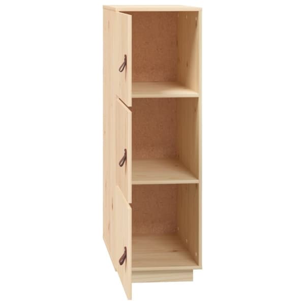 vidaXL højskab 34x40x108,5 cm massivt fyrretræ