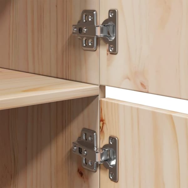 vidaXL højskab 34x40x108,5 cm massivt fyrretræ