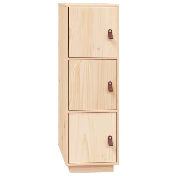 vidaXL højskab 34x40x108,5 cm massivt fyrretræ