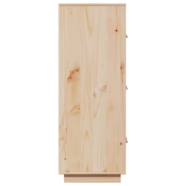 vidaXL højskab 67x40x108,5 cm massivt fyrretræ