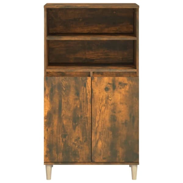 vidaXL skab 60x36x110 cm konstrueret træ Røget egetræ