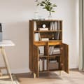 Miniatyrbillede 5 af 10: vidaXL skab 60x36x110 cm konstrueret træ Røget egetræ