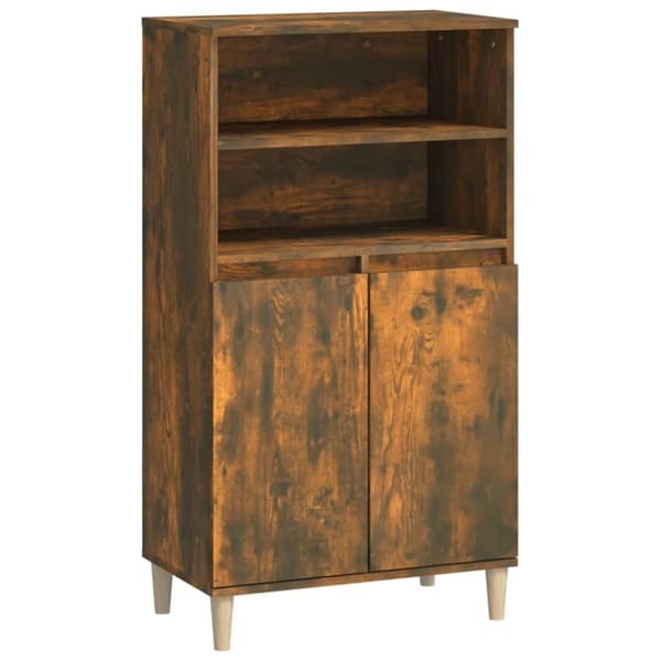 vidaXL skab 60x36x110 cm konstrueret træ Røget egetræ