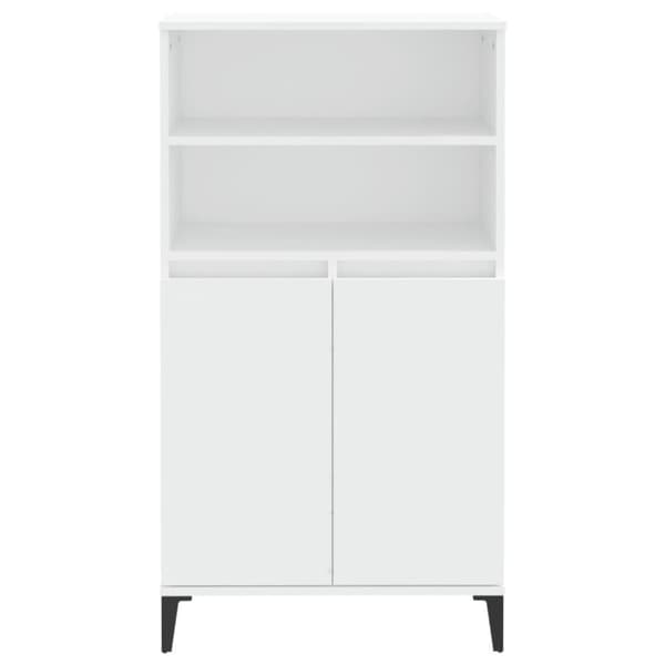 vidaXL skab 60x36x110 cm konstrueret træ hvid