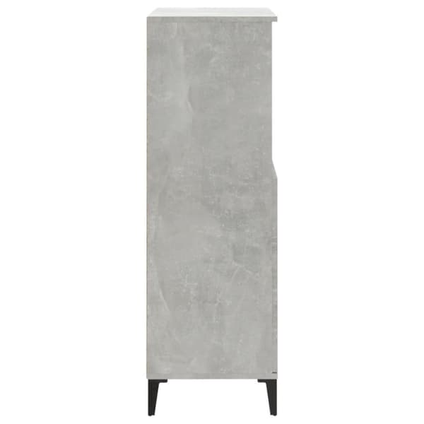 vidaXL Kaappi betoninharmaa 60x36x110 cm tekninen puu