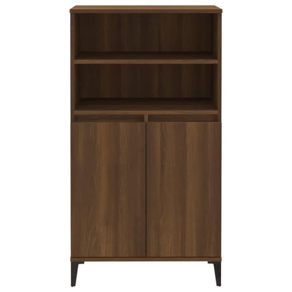 vidaXL skab 60x36x110 cm konstrueret træ brun egetræsfarve
