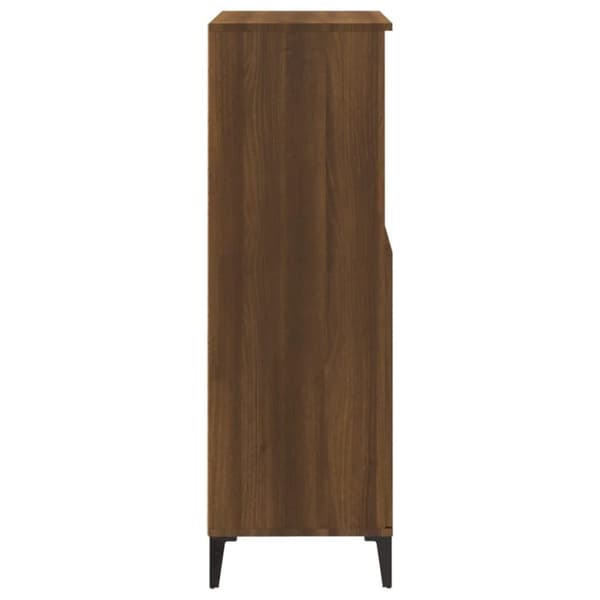 vidaXL skab 60x36x110 cm konstrueret træ brun egetræsfarve