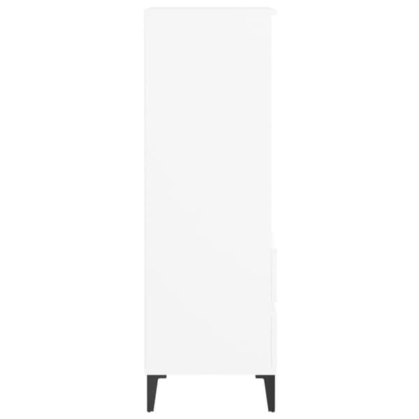 vidaXL højskab 40x36x110 cm konstrueret træ hvid