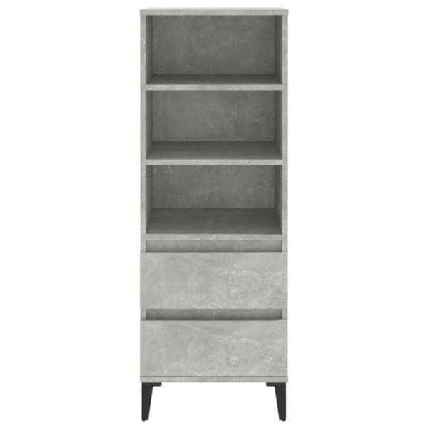 vidaXL skab 40x36x110 cm konstrueret træ betongrå