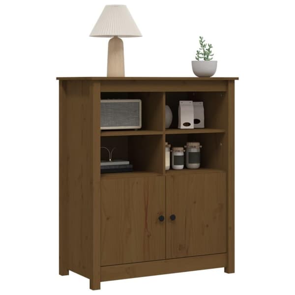 vidaXL Skänk honungsbrun 83x41,5x100 cm massiv furu