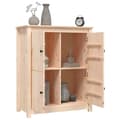 Miniatyrbild 4 av 10: vidaXL Skänk 83x41,5x100 cm massiv furu