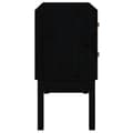 Miniatyrbild 5 av 10: vidaXL Konsolbord svart 90x40x78 cm massiv furu