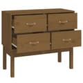 Miniatyrbilde 4 av 10: vidaXL Konsollskap honningbrun 90x40x78 cm heltre furu