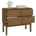 Miniatyrbilde 7 av 10: vidaXL Konsollskap honningbrun 90x40x78 cm heltre furu