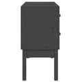 Miniatyrbilde 4 av 10: vidaXL Konsollskap grå 90x40x78 cm heltre furu