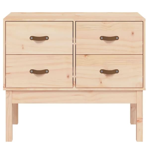 vidaXL Konsollskap 90x40x78 cm heltre furu
