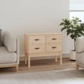 Miniatyrbilde 2 av 10: vidaXL Konsollskap 90x40x78 cm heltre furu