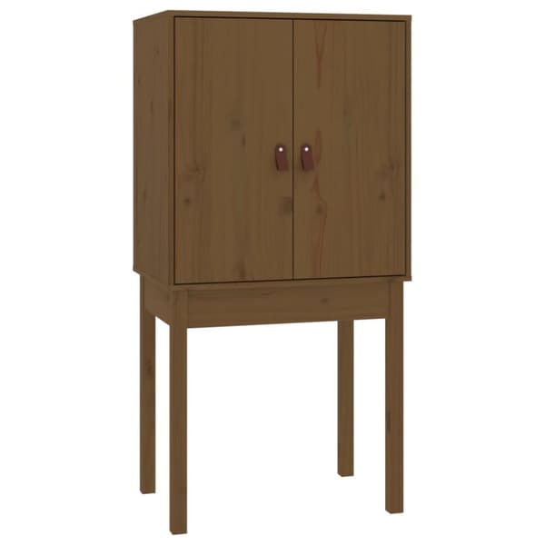 vidaXL Highboard honningbrun 60x40x120 cm heltre furu