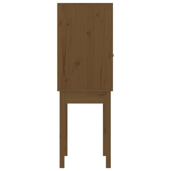 vidaXL Highboard honningbrun 60x40x120 cm heltre furu