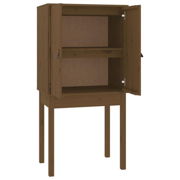 vidaXL Highboard honningbrun 60x40x120 cm heltre furu