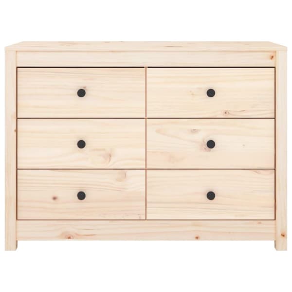 vidaXL Sidoskåp 100x40x72 cm massiv furu