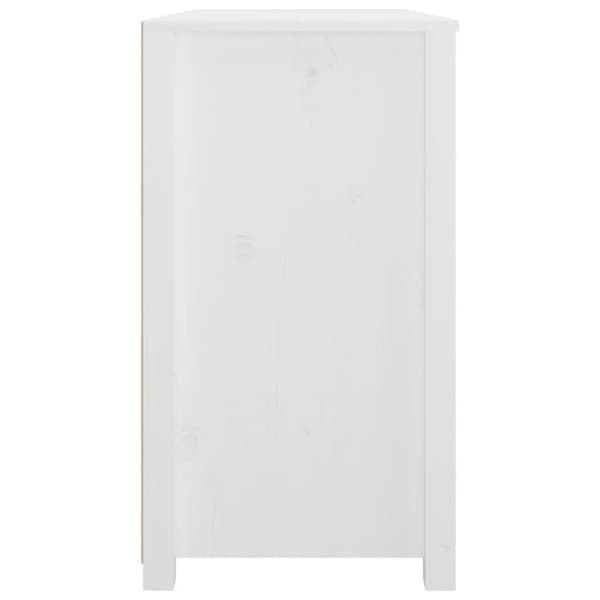 vidaXL Sidoskåp vit 100x40x72 cm massiv furu