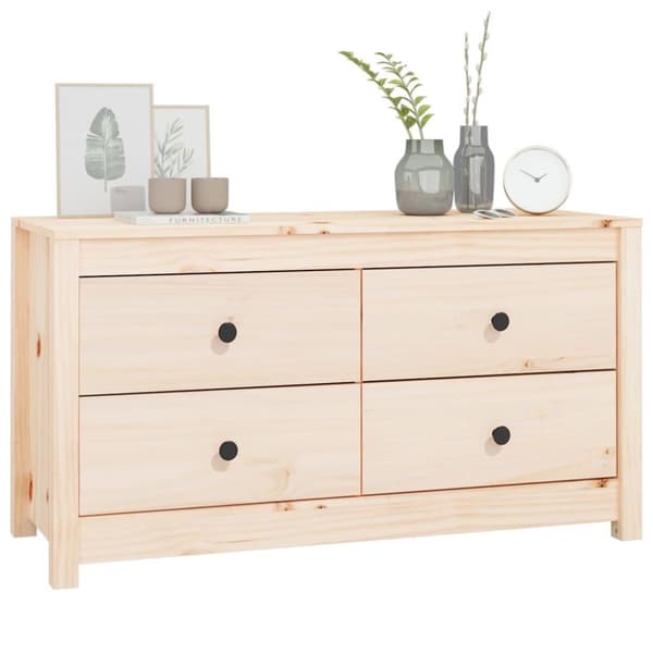 vidaXL Sideskap 100x40x54 cm heltre furu