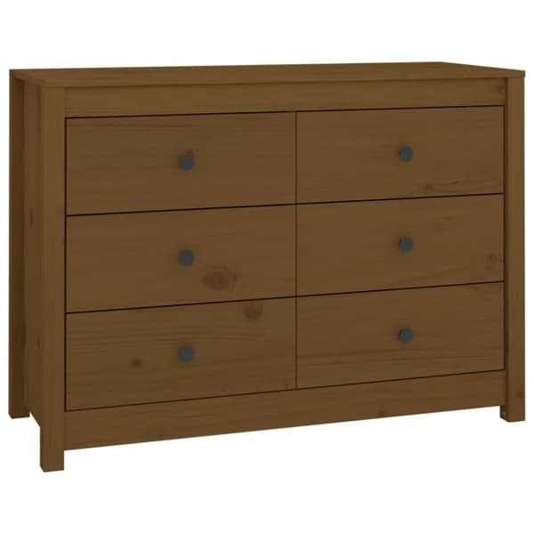 vidaXL Sideskap honningbrun 100x40x72 cm heltre furu