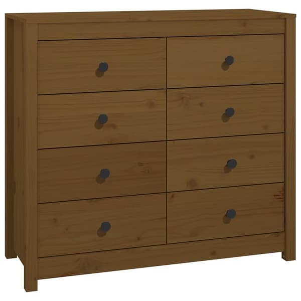 vidaXL Sidoskåp honungsbrun 100x40x90 cm massiv furu