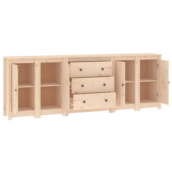 vidaXL Skjenk 230x35x80 cm heltre furu