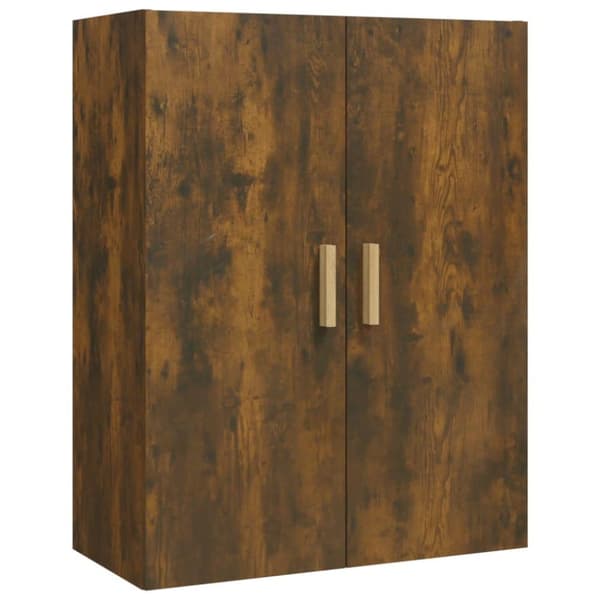 vidaXL Highboard røkt eik 70x34x180 cm konstruert tre