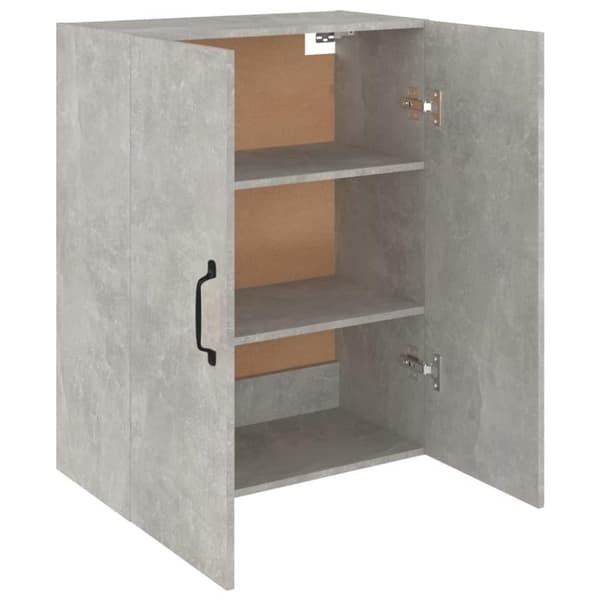 vidaXL Highboard betong grå 69,5x34x180 cm konstruert tre