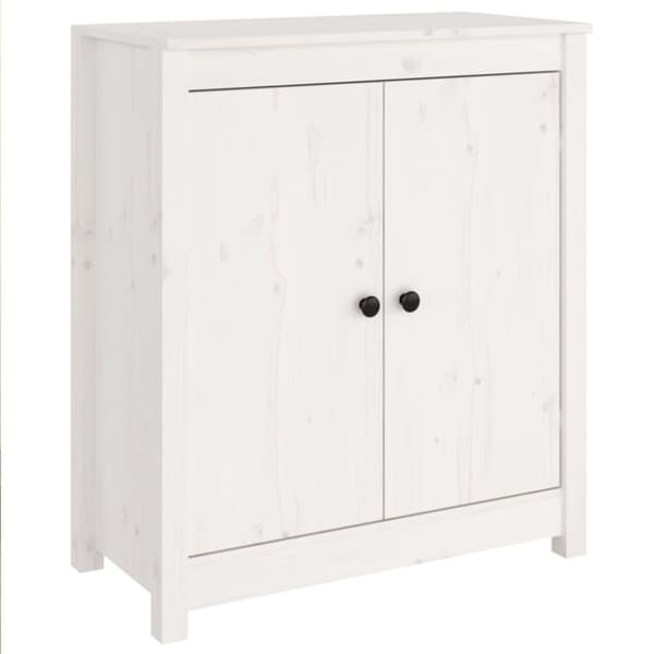vidaXL skænke 2 stk. 70x35x80 cm massivt fyrretræ hvid