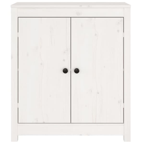 vidaXL skænke 2 stk. 70x35x80 cm massivt fyrretræ hvid