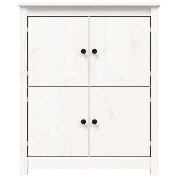 vidaXL skænk 83x41,5x100 cm massivt fyrretræ hvid
