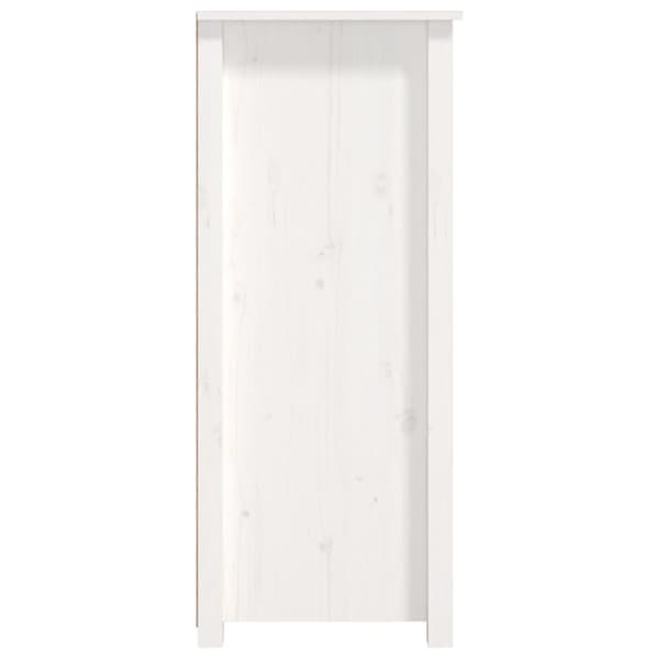 vidaXL skænk 83x41,5x100 cm massivt fyrretræ hvid