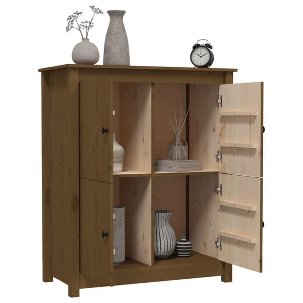 vidaXL Senkki hunajanruskea 83x41,5x100 cm täysi mänty