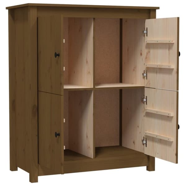 vidaXL Senkki hunajanruskea 83x41,5x100 cm täysi mänty